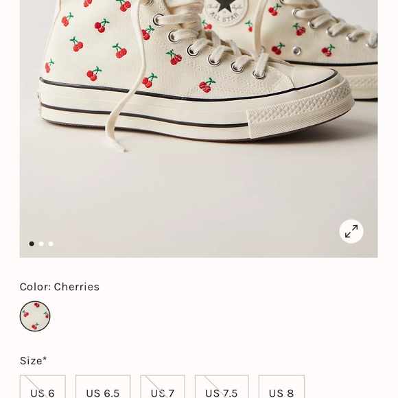 🍒🍒Chuck 70 Cherries Sneakers🍒🍒 - Picture 7 of 9